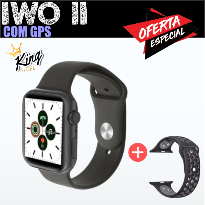 SMARTWATCH IWO 11 ÚNICO COM GPS SPORT