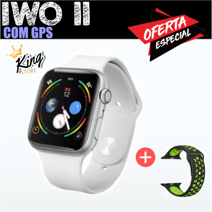 SMARTWATCH IWO 11 ÚNICO COM GPS SPORT