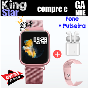 SMARTWATCH KING STAR + 2 BRINDES GRÁTIS