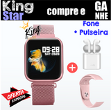 SMARTWATCH KING STAR + 2 BRINDES GRÁTIS